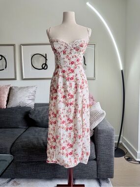 House of CB | Dresses | House Of Cb Silvana Black Puff Sleeve Midi Sundress  Nwot | Poshmark